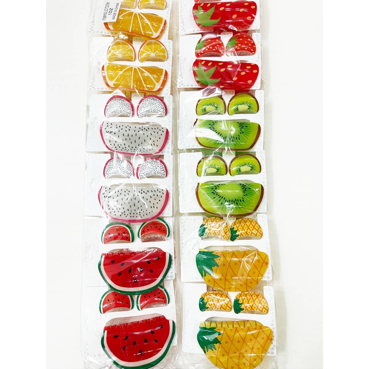 Hair Claw Clip Sets- Fruit Theme