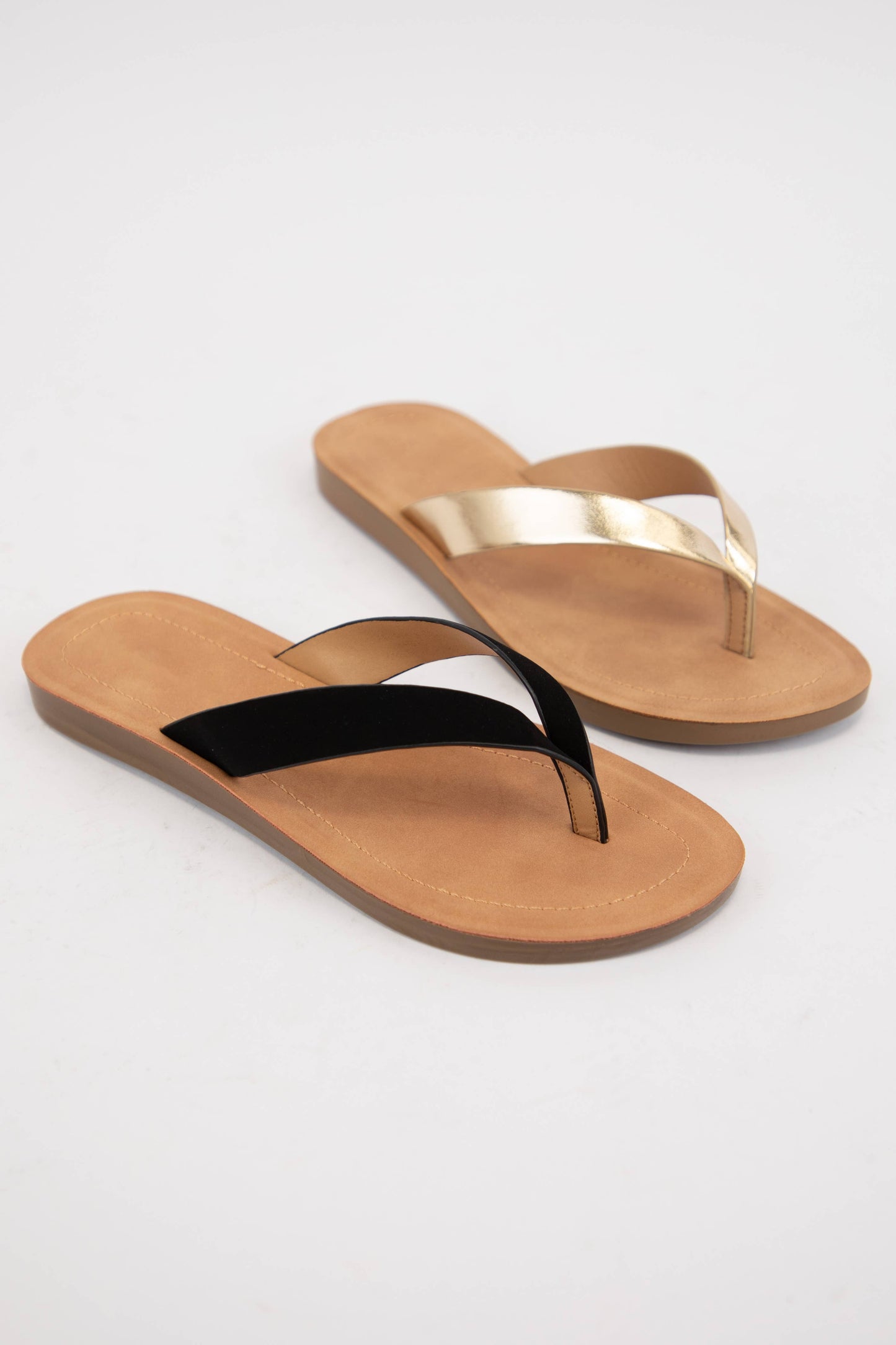 Thong Slide Sandal With Comfortable Sole | Nubuck Leather