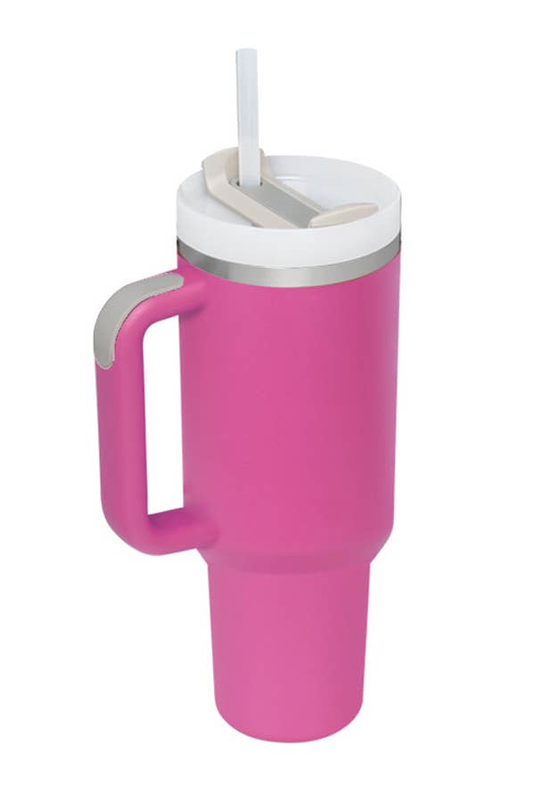 Stainless Steel Tumbler 40 Oz Solid, Double Wall Vacuum, Gift For Her