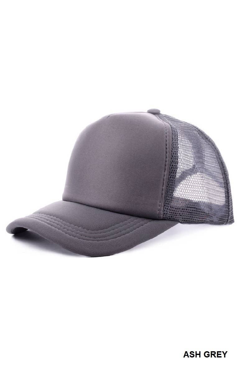 Trucker Cap With Mesh Back - Classic Design, Adjustable Snap, Breathable