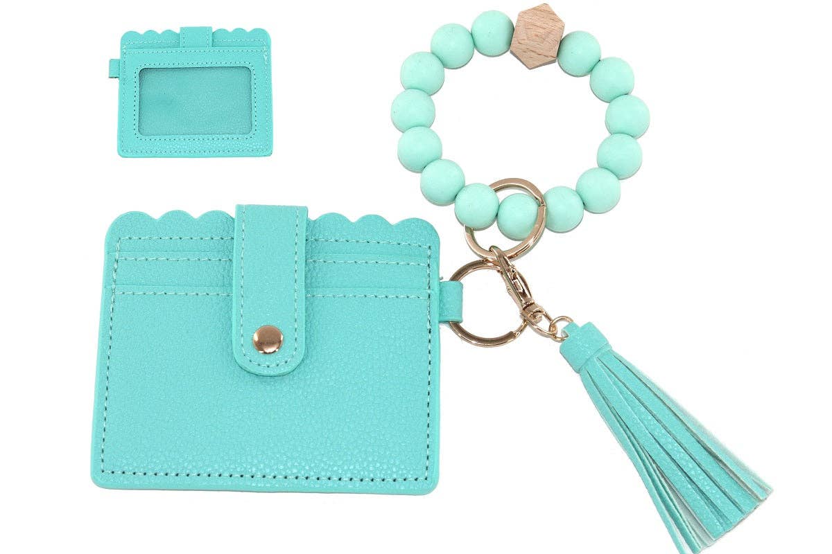 Wristlet ID Holder With Tassel | Beaded Wristlet