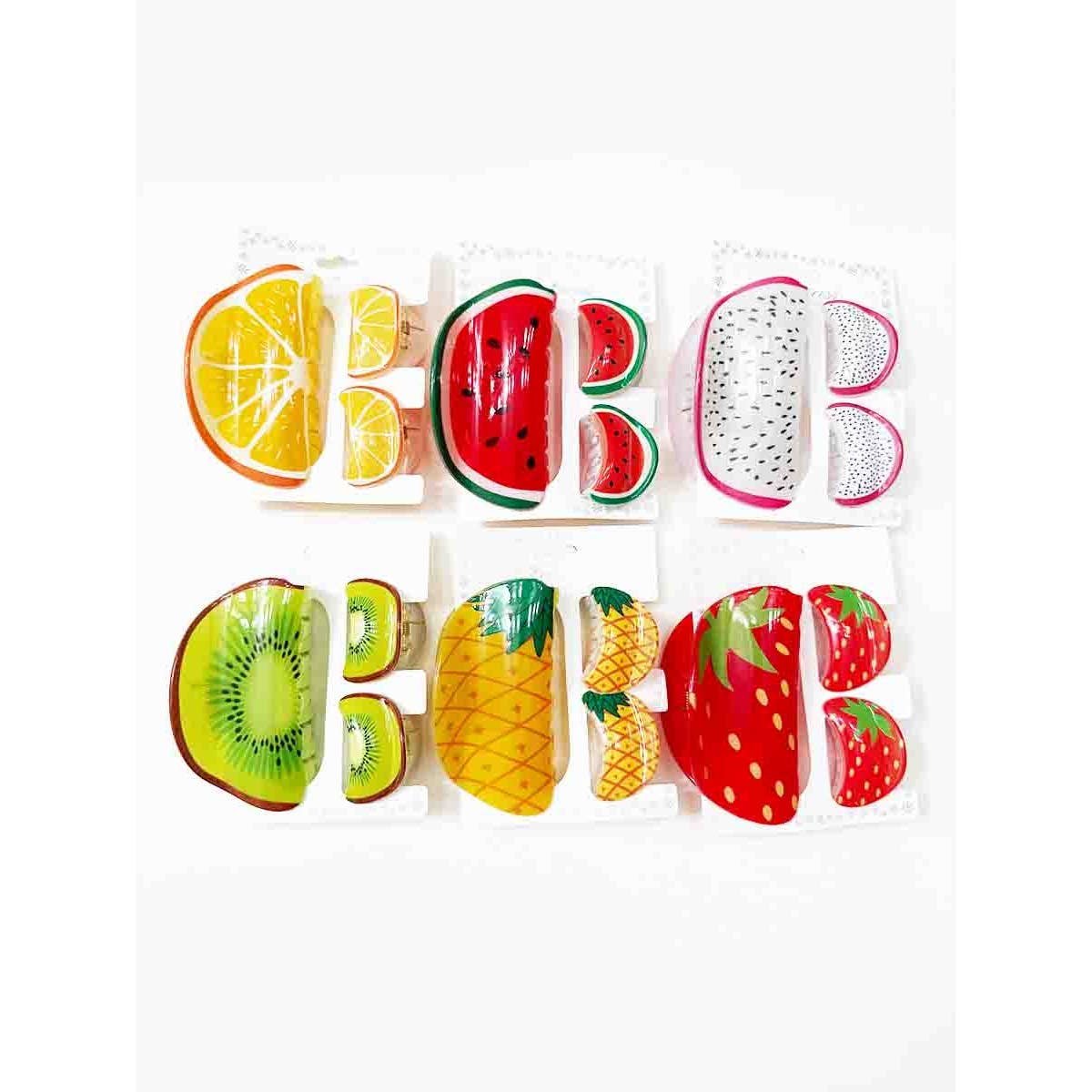 Hair Claw Clip Sets- Fruit Theme