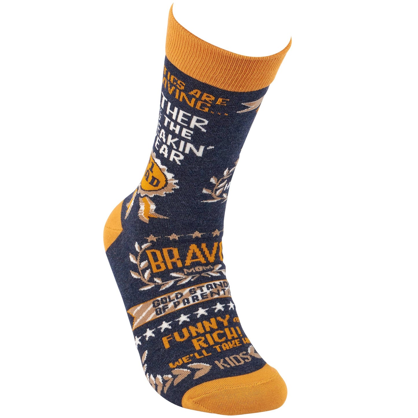 Socks Father Of The Year Hand Illustrated Gift For Him Colorful