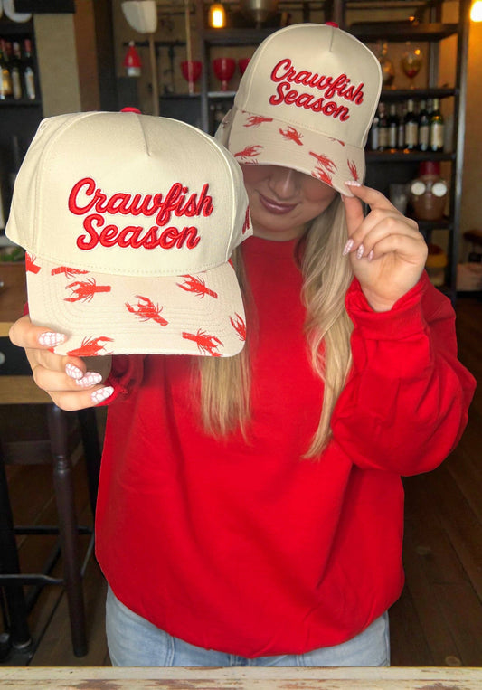 Cap With Crawfish Season Graphic Faith-Based Southern Women’s Boutique