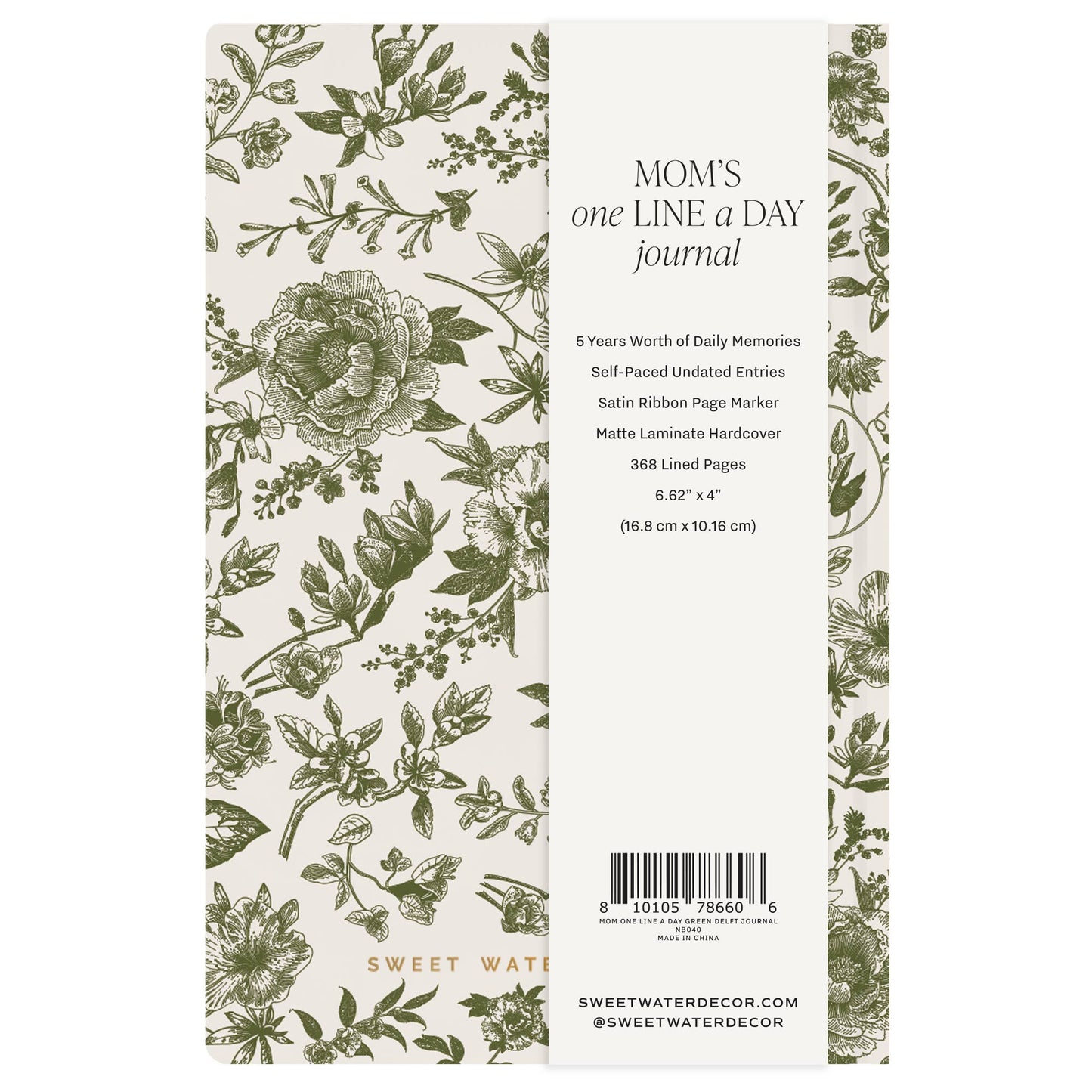 Journal For Moms - One Line A Day Keepsake Gift For Mother's Day