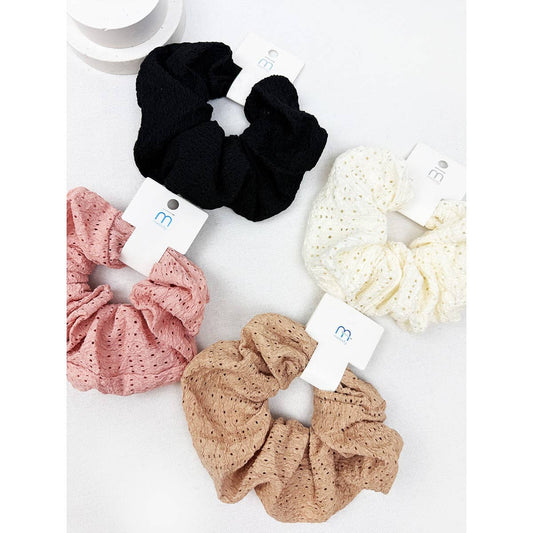 Scrunchies Eyelet Lace Assorted Colors Modest Fashion Gifts For Her