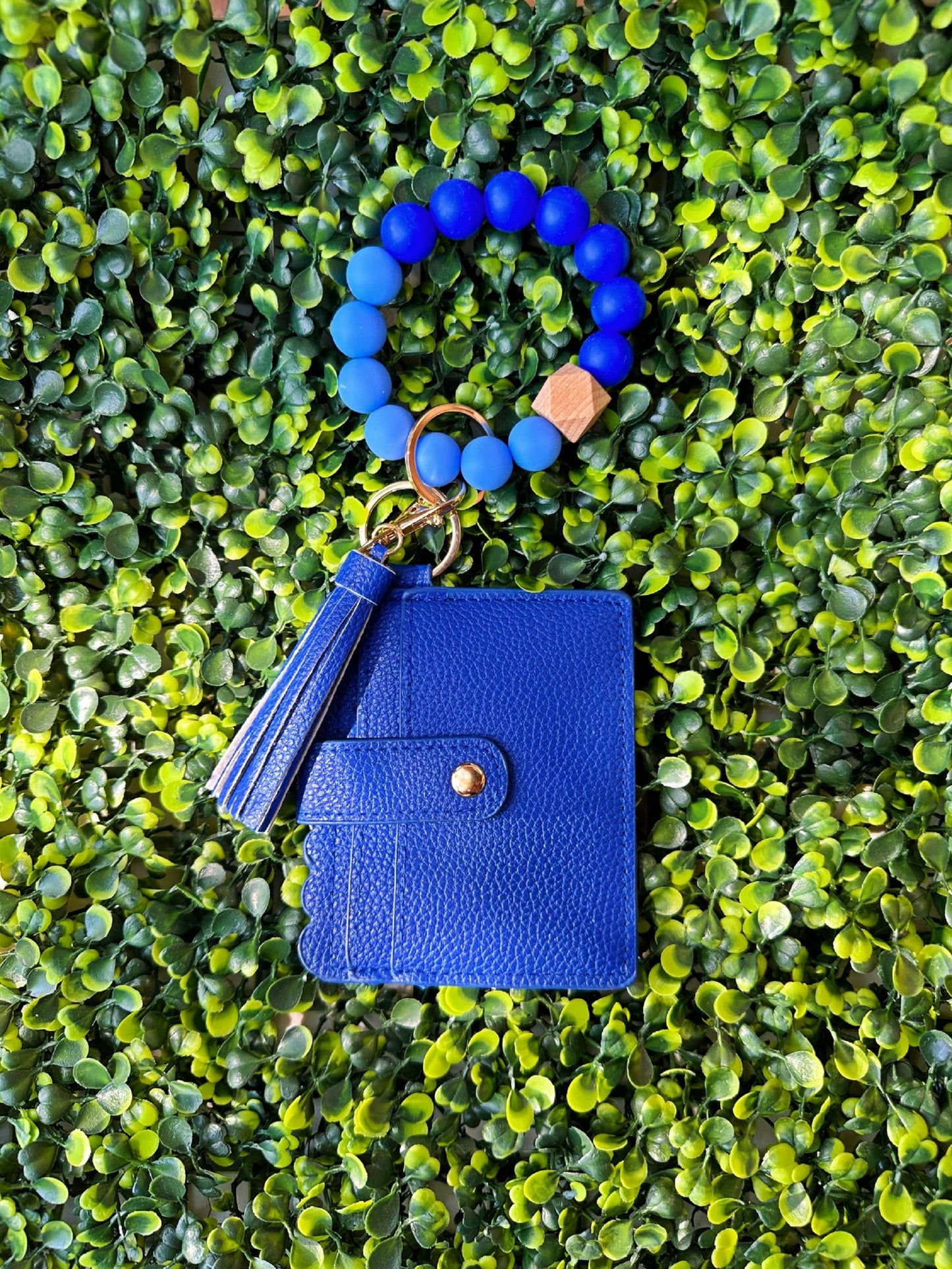 Wristlet ID Holder With Tassel | Beaded Wristlet