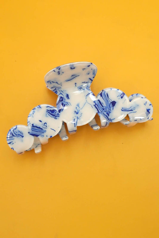 Hair Claw Clips Vintage Toile Pattern Porcelain Style Gift For Her