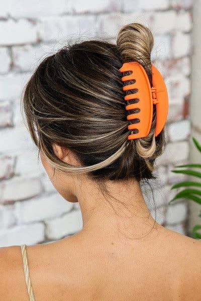 Hair Claw Clip Oversized Matte Half Moon Chic Non Slip Durable Accessory